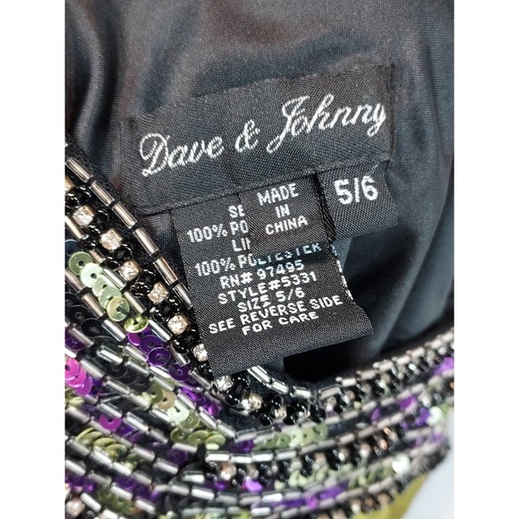 Dave & Johnny Full Length Backless Maxi Gown Size 5/6 - Picture 10 of 10